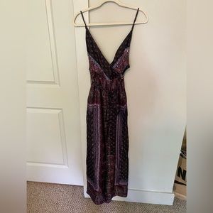Free people jumpsuit size 4 silk